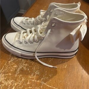 Converse White High-Top Sneakers